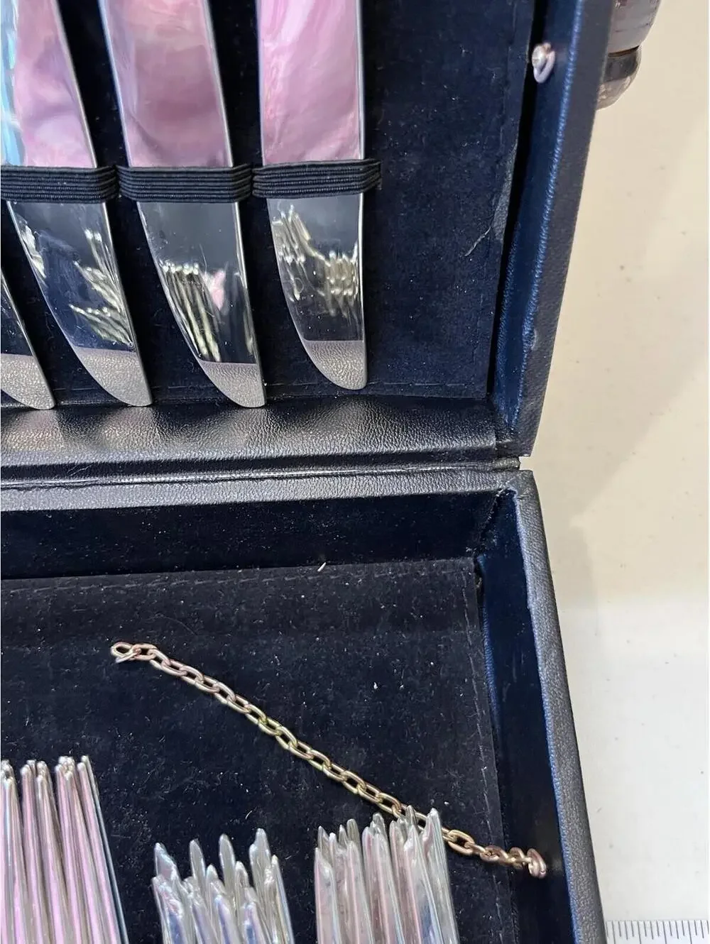 WM Roger Enchanted Set Rose Vintage Silverplate by IS Service for 8, with 42 pcs